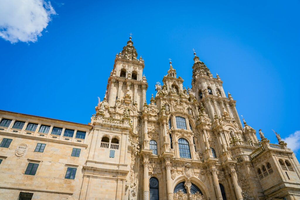 Cathedral of Santiago de Compostela on the Camino de Santiago
