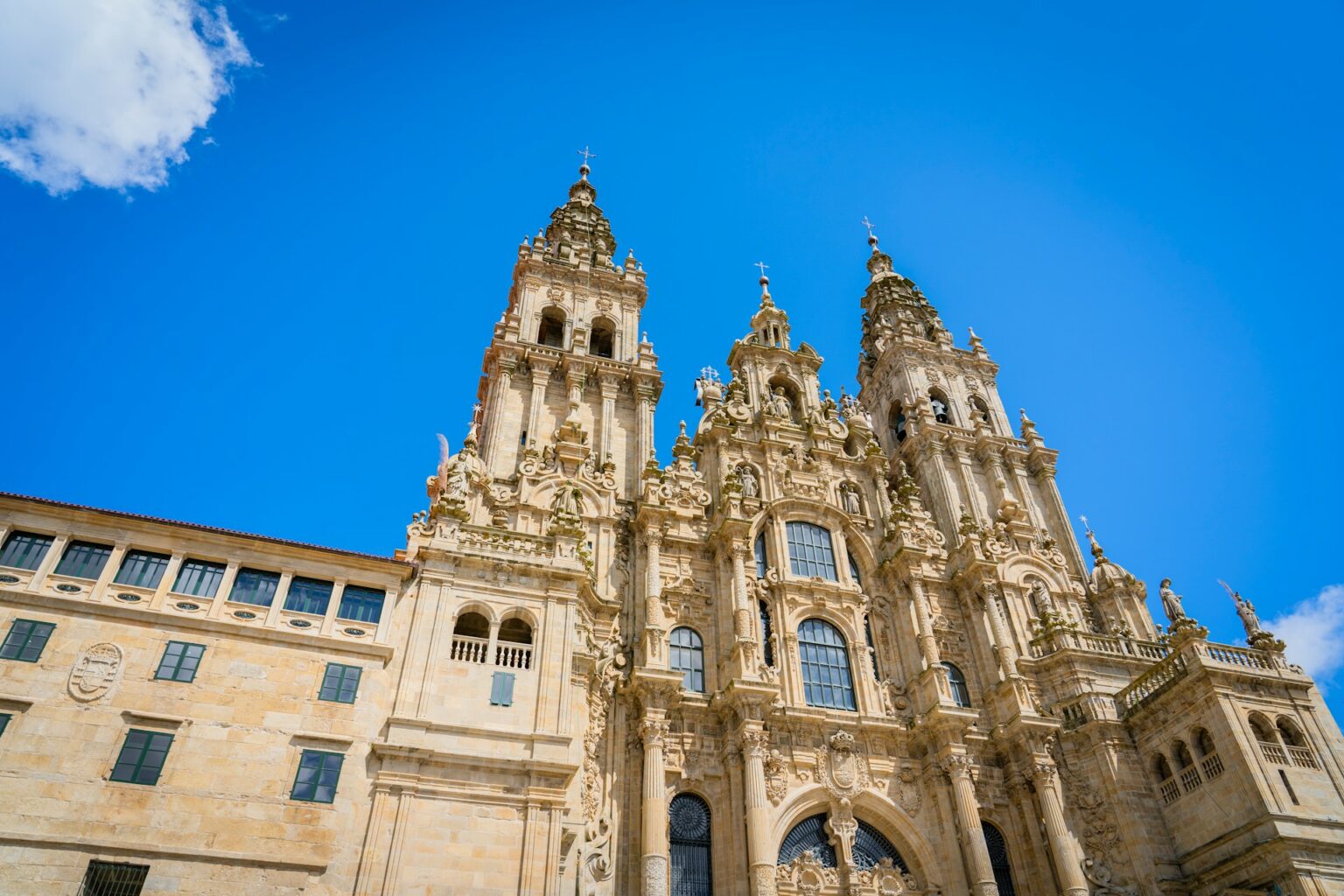 Cathedral of Santiago de Compostela on the Camino de Santiago